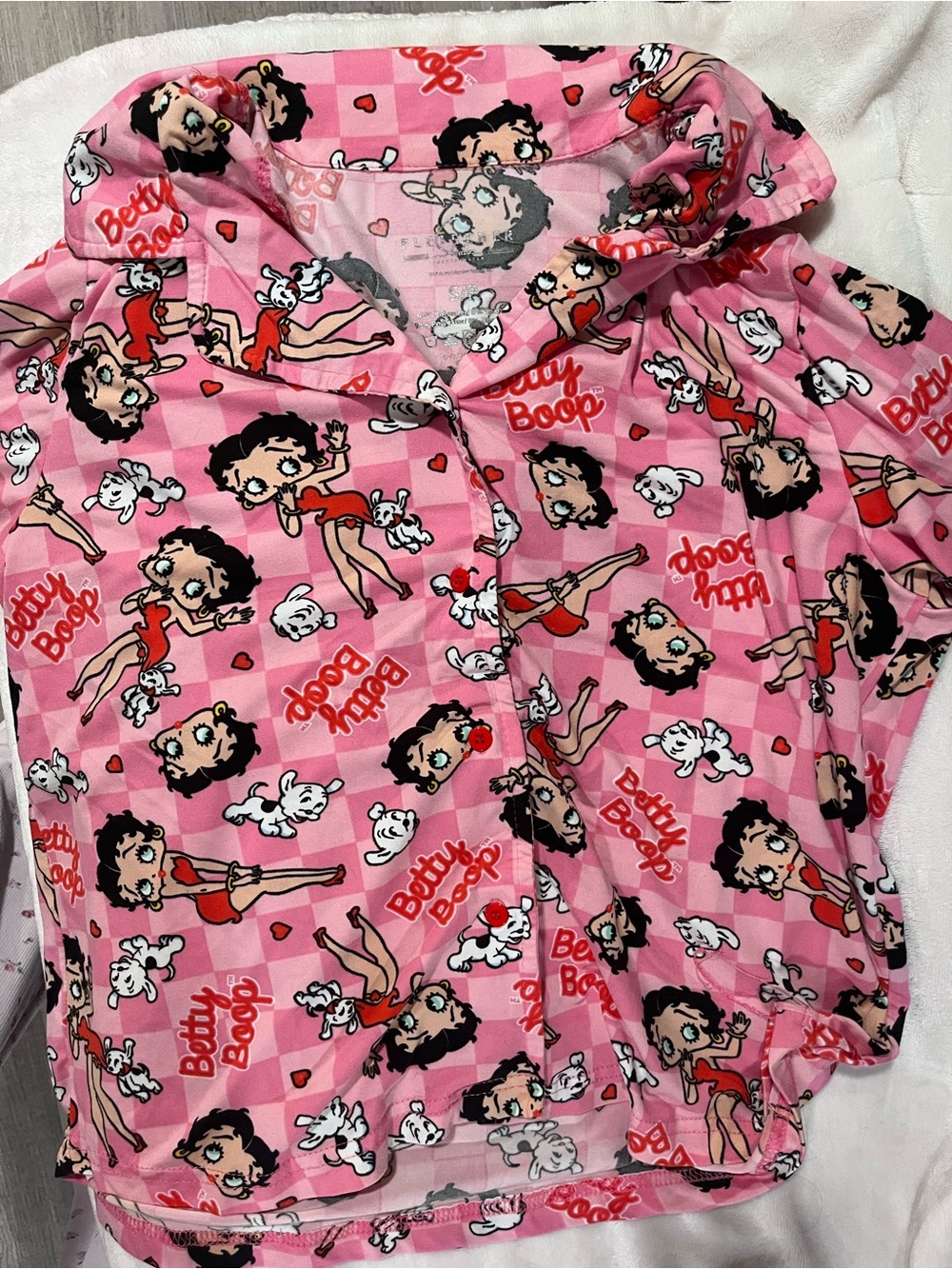 Betty Boop shorts pj set